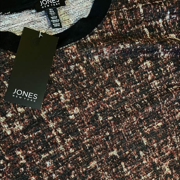 Jones New York Printed Sweater Top - Picture 3 of 6